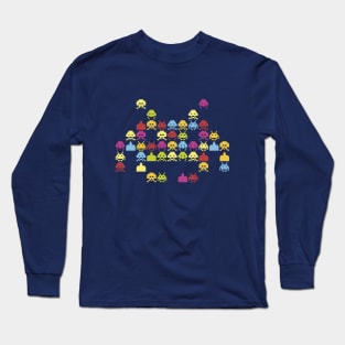 Pixelated invaders Long Sleeve T-Shirt